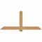 Ekena Millwork Eugene Smooth Timber Gable Bracket, Western Red Cedar, 72"W x 33"H x 3 1/2"D x 5 1/2"F, 11/12 Pitch GBW072X33X0406EUG00SWR - alternate 1